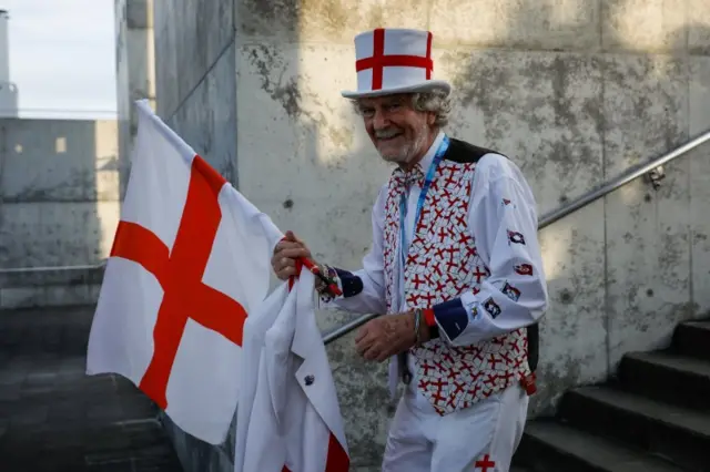 England fan in Sapporo