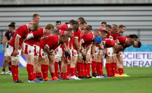 Wales team thank their fans