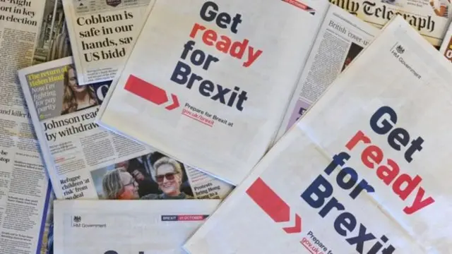 Ads telling businesses to prepare for Brexit