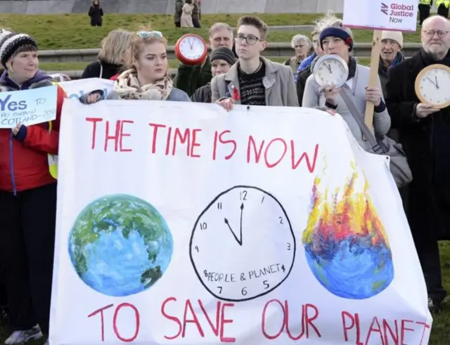 Climate change campaigners have been calling for more action to tackle the issue