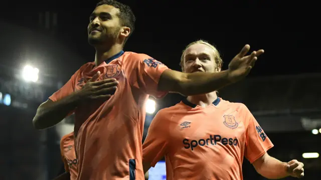 Dominic Calvert-Lewin celebrates