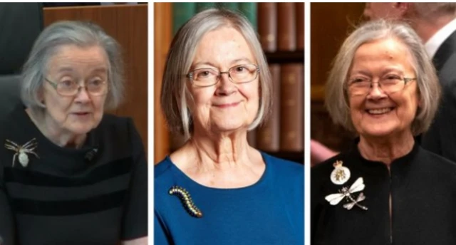 Lady Hale's brooches