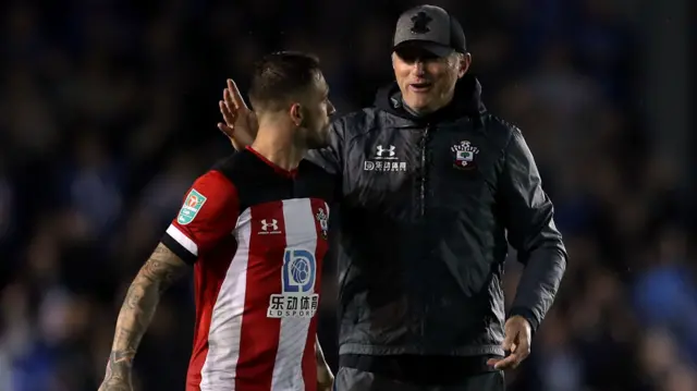 Ralph Hasenhuttl and Danny Ings