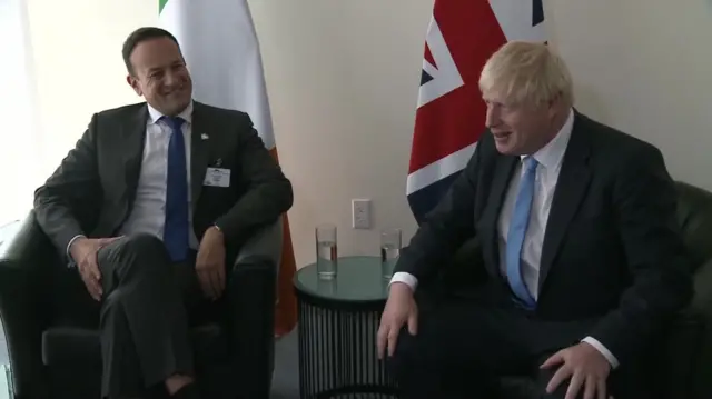 Leo Varadkar and Boris Johnson