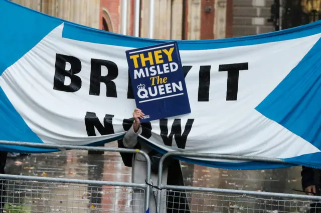 protesters outside the supreme court