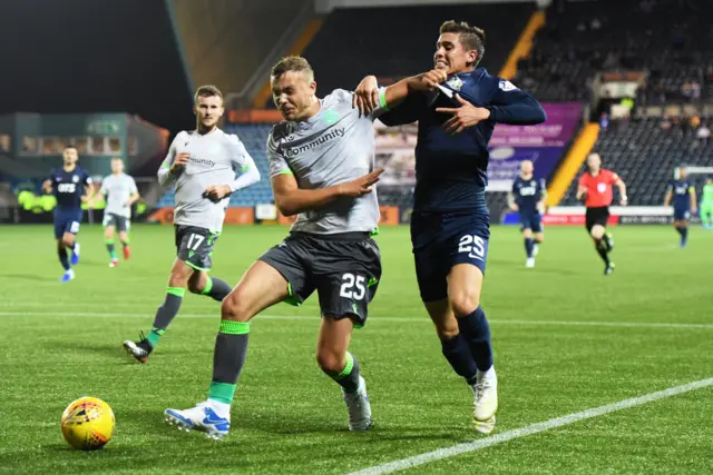 Ryan Porteous tussles with Harvey St Clair