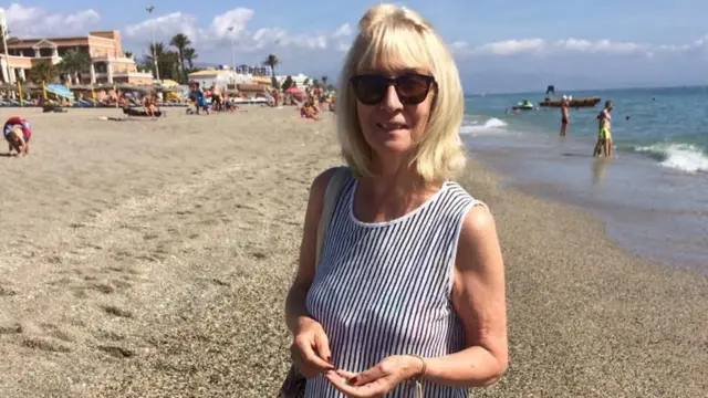 Pauline Bailey on holiday