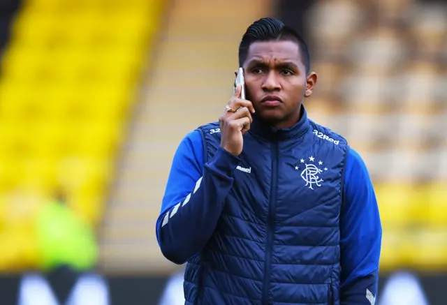 Rangers striker Alfredo Morelos