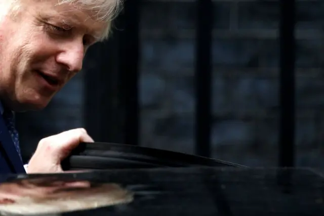 boris johnson leaves downing street