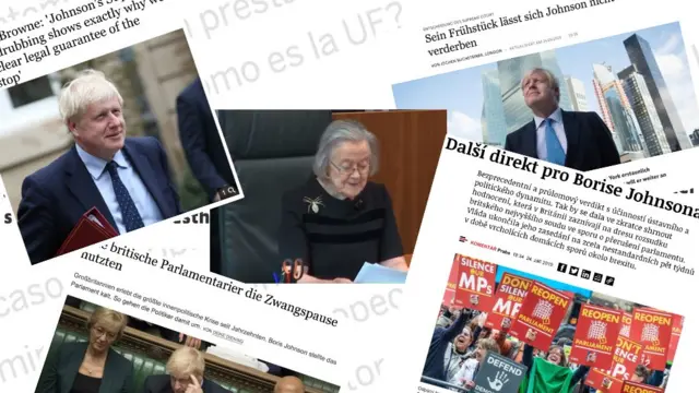 Montage of European media