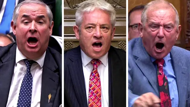 Geoffrey Cox, John Bercow and Barry Sheerman