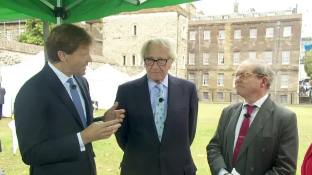 Richard Tice, Lord Heseltine and Sir Geoffrey Clifton-Brown