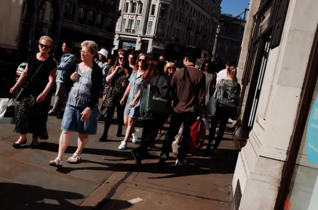 Shoppers in the UK