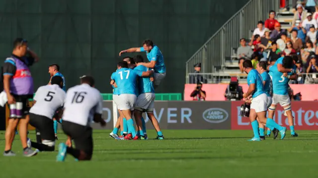 Uruguay celebrate