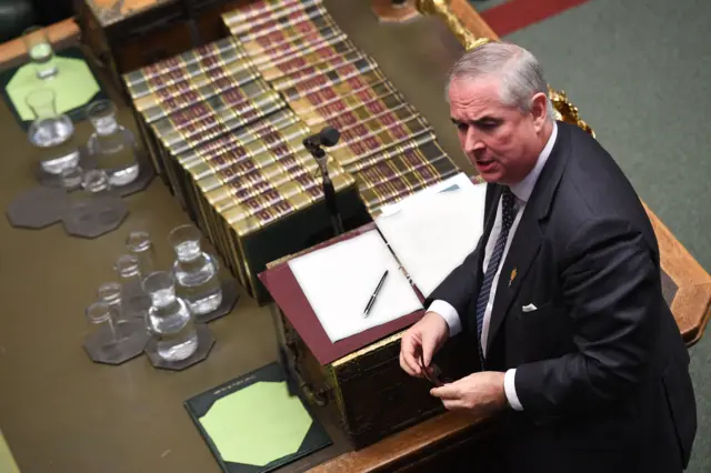 Attorney General Geoffrey Cox in the Commons after judges at the Supreme Court ruled that Prime Minister Boris Johnson"s advice to the Queen to suspend Parliament for five weeks was unlawful.