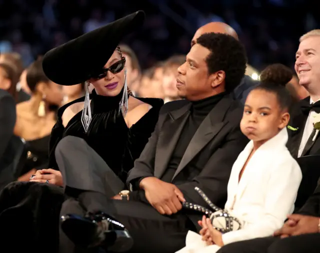 Beyonce, Jay-Z and Blue Ivy Carter