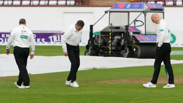 Umpires at Taunton