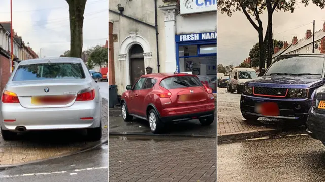 Examples of bad parking