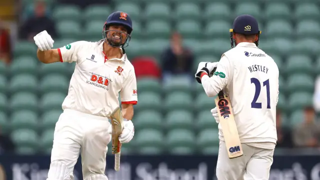 Alastair Cook and Tom Westley