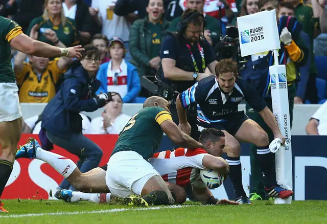 Japan score against South Africa