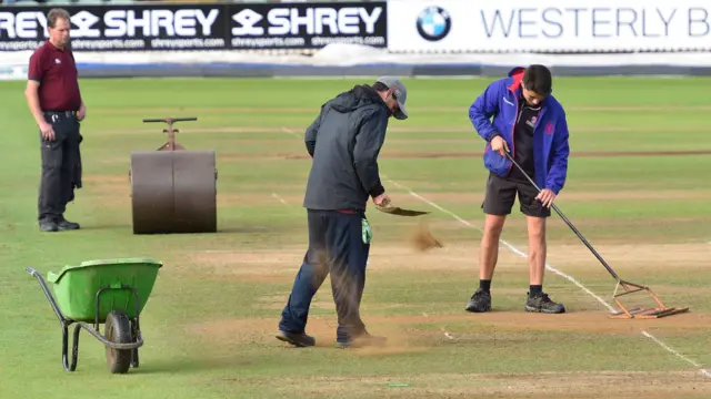 Groundstaff at Taunton