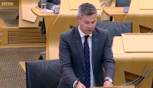 Finance and Economy Secretary Derek Mackay