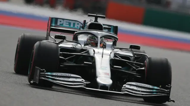 Lewis Hamilton out on track at Sochi