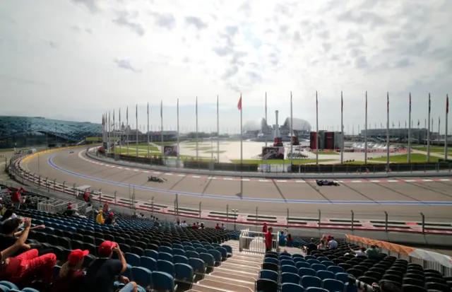 Sochi Autodrom during first practice