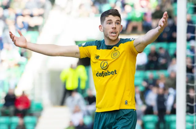 Ryan Christie can't believe he didn't earn a penalty for Celtic