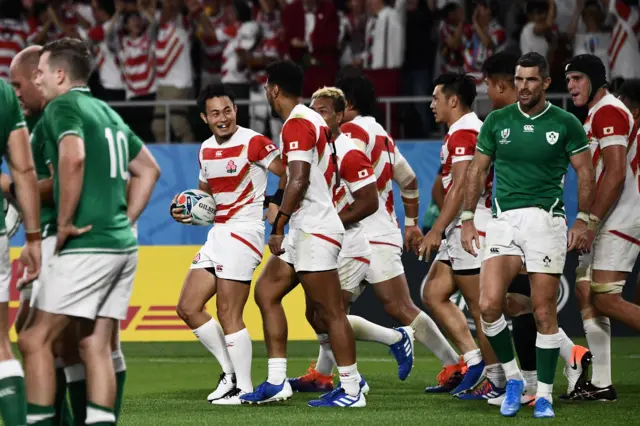 Japan celebrate