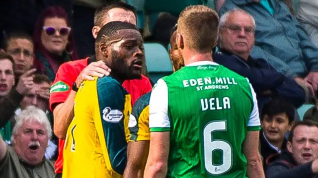 Olivier Ntcham and Josh Vela were involved in an angry confrontation