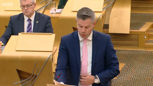 Economy Secretary Derek Mackay