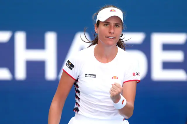 Johanna Konta fist-pump