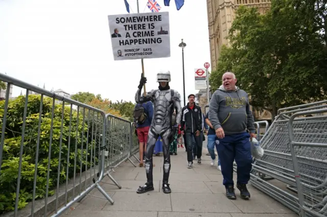 Robocop protester