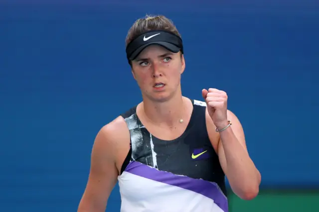 Elina Svitolina fist pump