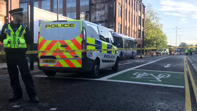 A police officer on the street