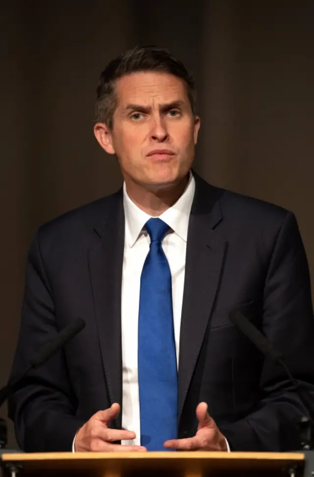 Education Secretary Gavin Williamson