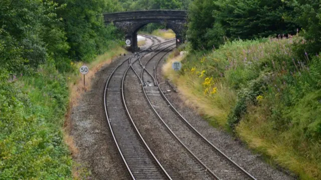 The Hope Valley line near Chinley