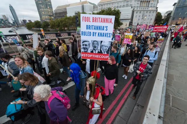 protests in westminster