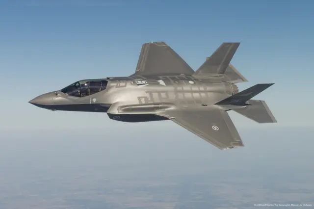 Norwegian F-35 on a test flight