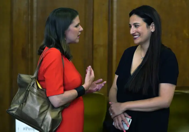 Lib Dem Jo Swinson and her new recruit Luciana Berger