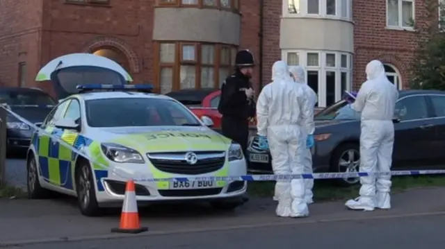 Police outside house