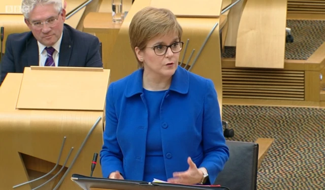 First Minister Nicola Sturgeon