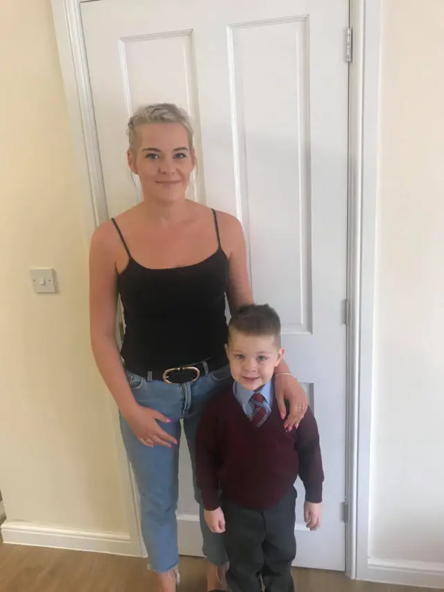 Tiffany Clarkson and son Teddy