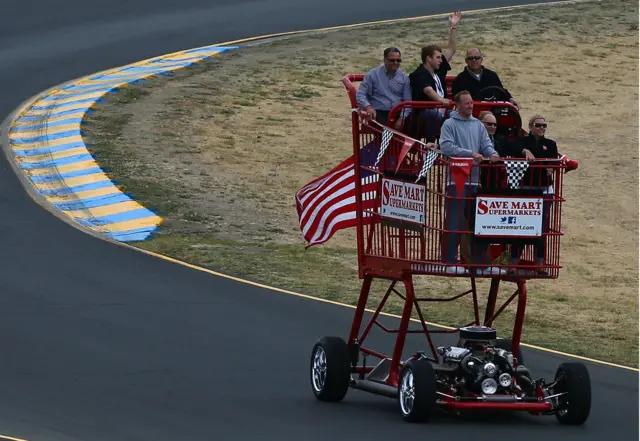 NASCAR shopping trolley car