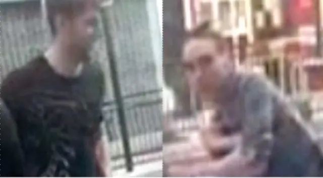 Man and a woman on CCTV