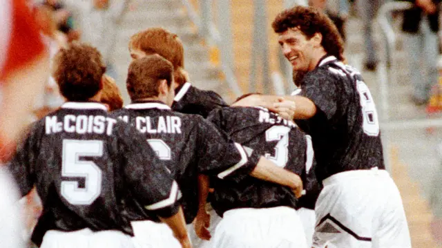 Scotland eased to victory over CIS at Euro 92 with both teams already eliminated from the group phase