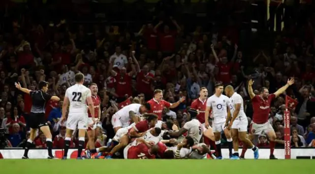 Wales celebrate