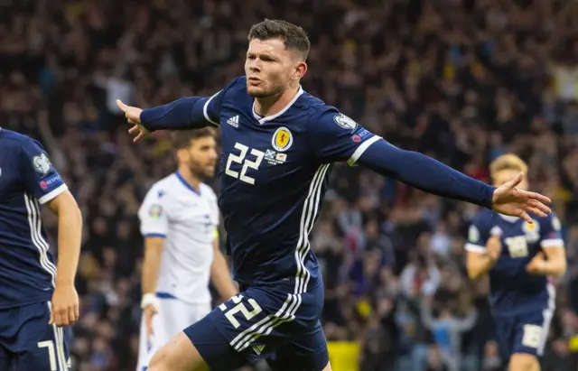 Oliver Burke was the match-winner against Cyprus