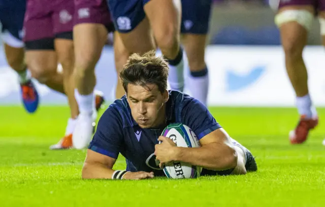 Sam Johnson scored Scotland's third try